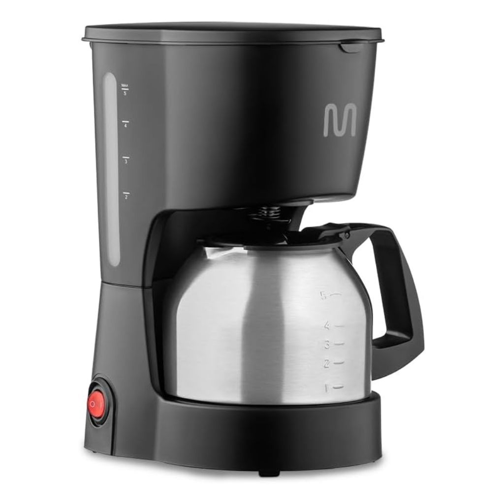 Cafeteira Elétrica 15 Xícaras 600ml com Jarra Inox e Filtro Reutilizável 600W Preto