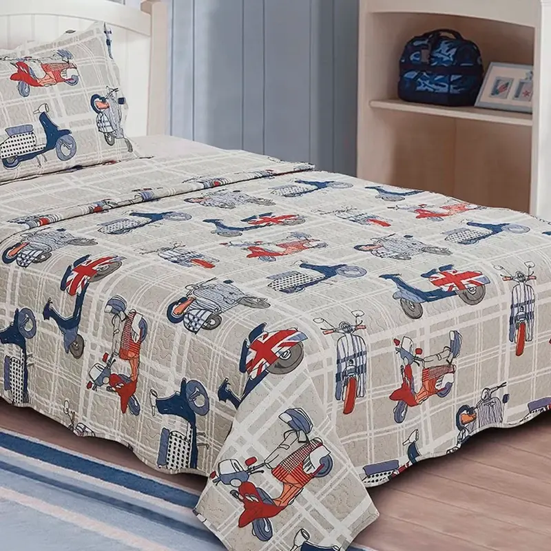 Jogo de Colcha Evolution Patchwork Solteiro 2 Peças