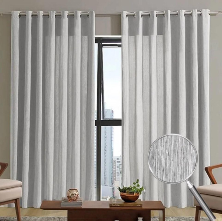 Cortina Rústica Niger 2,40m x 1,70m - Delicatta Cortinas