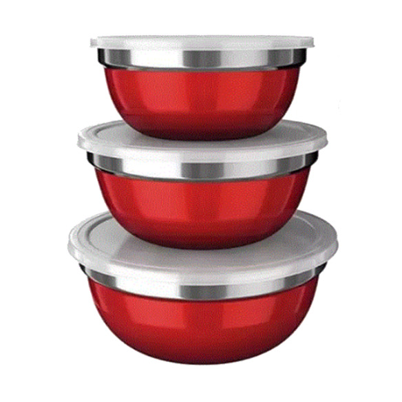 Conjunto de Potes Colors 3 Peças - Class Home